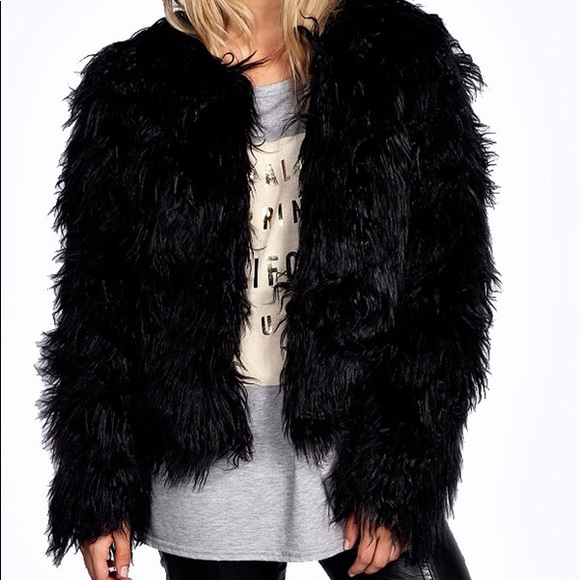 Jackets & Blazers - 🖤VINTAGE🖤shaggy faux fur jacket